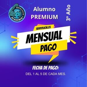 3º año - Pago Mensual Alumnos Premium